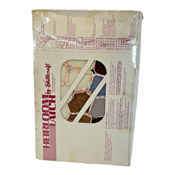 Heirloom Latch Hook Kit Shillcraft 30" x 30" Deer Crossing #1468 Nature Winter - Picture 2 of 4